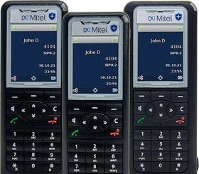 Mitel 622dt mit Ladeschale schwarz/silber