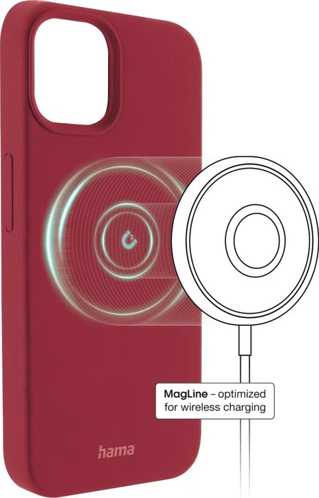Hama Cover MagCase Finest Feel Pro für Apple iPhone 14 rot