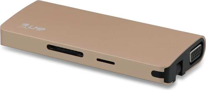 LMP USB-C Travel Dock, 9-Port, USB-C 3.0 [Stecker], gold