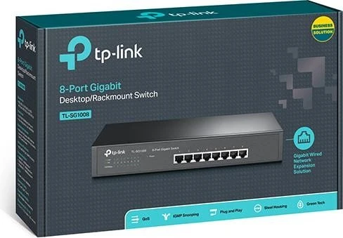 TP-Link TL-SG1008 Desktop Gigabit Switch, 8x RJ-45