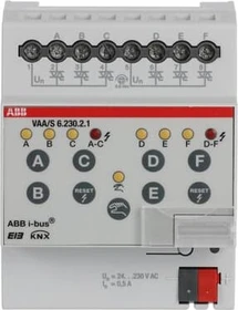 ABB VAA/S6.230.2.1 Ventilantrieb-Aktor 6-fach, 230V, 4TE REG, Schaltaktor (2CDG110116R0011)