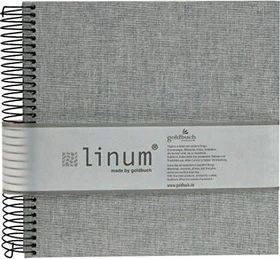 Goldbuch Spiralalbum Linum 20x20 grau