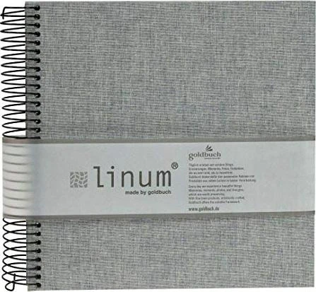 Goldbuch Spiralalbum Linum 20x20 grau