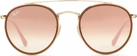 Ray-Ban Round Double Bridge gold/copper gradient flash
