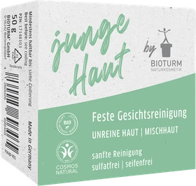 Bioturm Junge Haut Feste Gesichtsreinigung, 50g