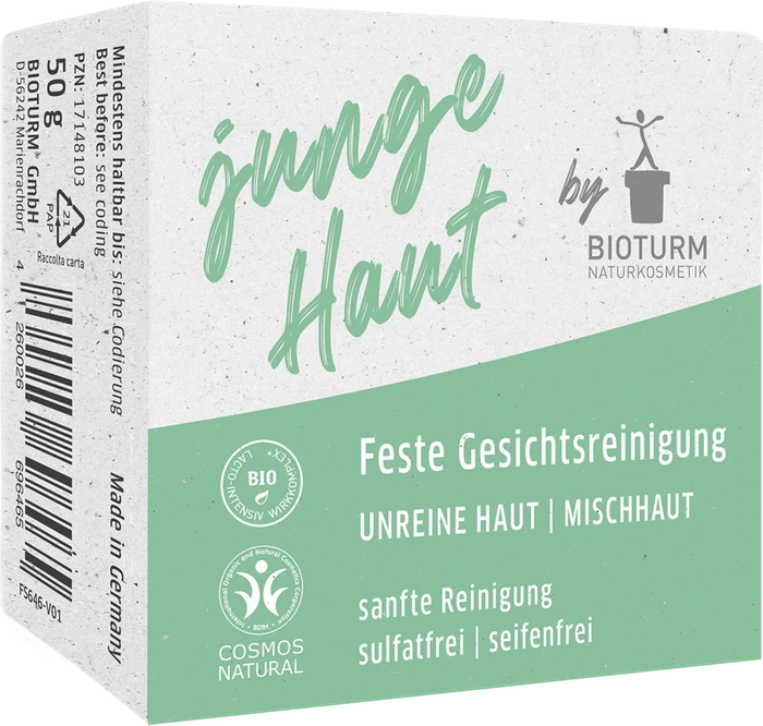Bioturm Junge Haut Feste Gesichtsreinigung, 50g