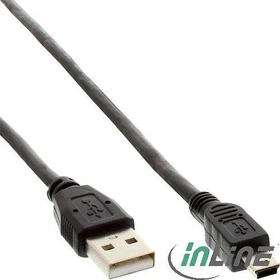 InLine USB 2.0 Adapterkabel Stecker A auf Mini-B 5-polig Stecker, 5m (33107L)