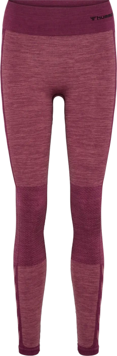 hummel CLEA Seamless Tight Hose lang grape wine (Damen)