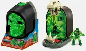 Mattel Mega Construx Masters of the Universe Zombie He-Man Horde Pit Skeletor Skull Case