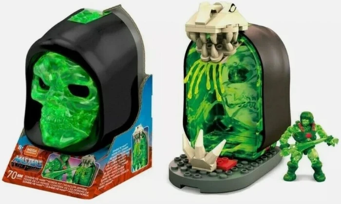Mattel Mega Construx Masters of the Universe Zombie He-Man Horde Pit Skeletor Skull Case
