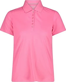 CMP Einfarbiges Pique Poloshirt kurzarm rosa fluo (Damen)