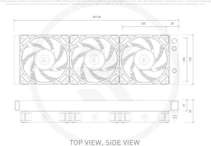 EK Water Blocks EK-Nucleus AIO CR360 Dark