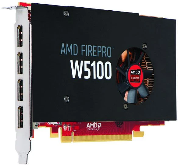 AMD FirePro W5100, 4GB GDDR5, 4x DP