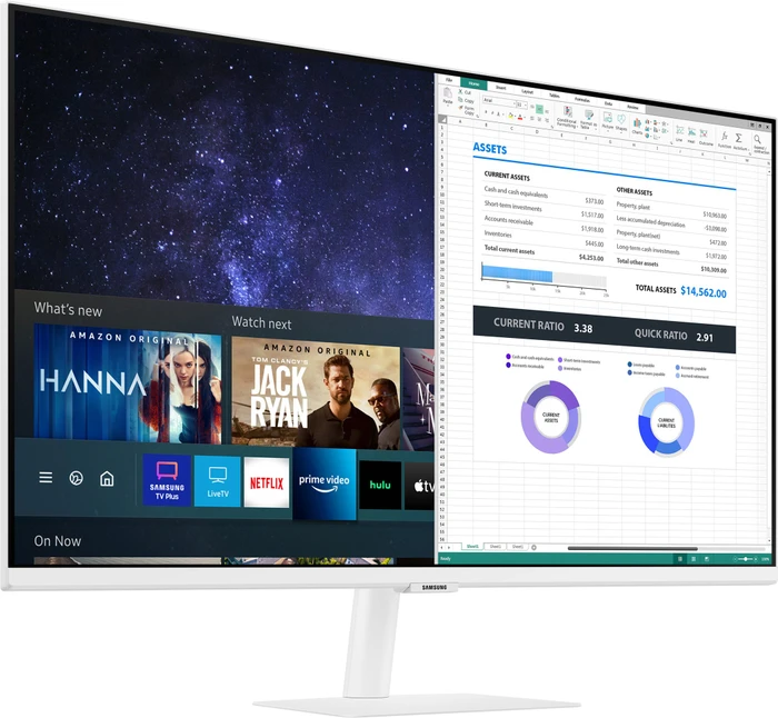 Samsung Smart Monitor M5 M50A, weiß, 31.5"