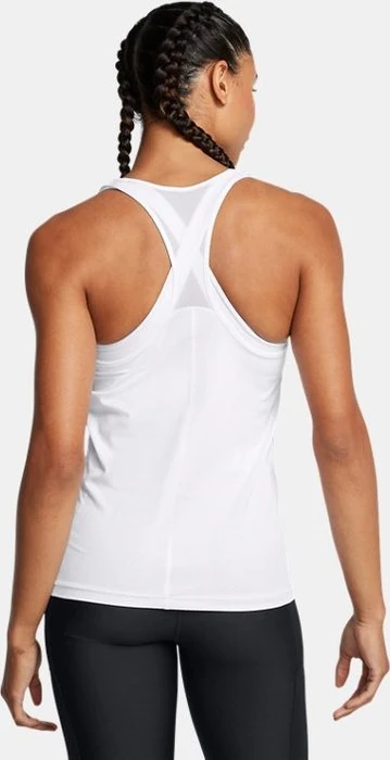 Under Armour HeatGear Armour Racer Funktionsshirt ärmellos weiß/schwarz (Damen)
