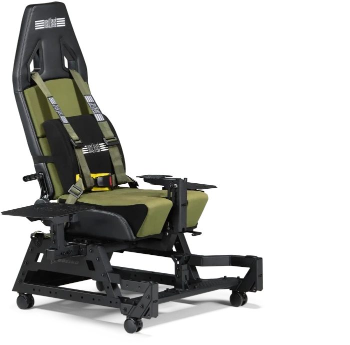 Next Level Racing Flight Seat Pro Boeing Military Edition, schwarz/grün