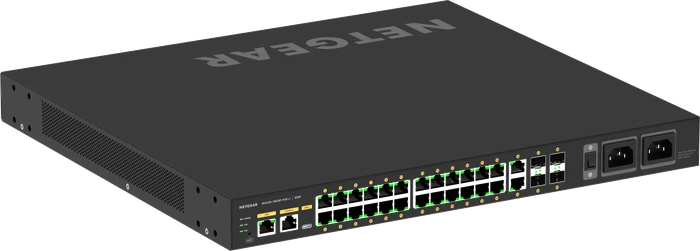 Netgear AV Line M4250 Rackmount Gigabit Managed Switch, 26x RJ-45, 4x SFP, 1440W PoE++