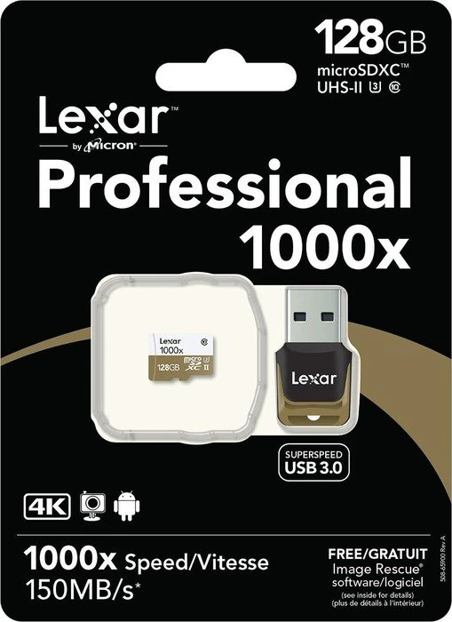 Lexar Professional 1000x R150/W45 128GB Kit, UHS-II U3, Class 10