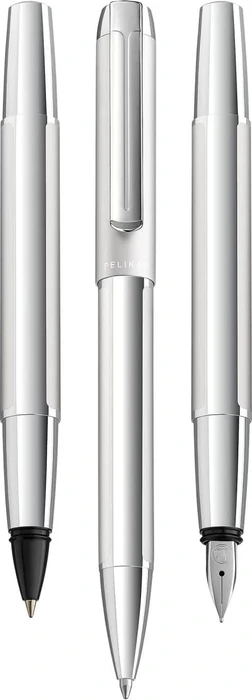 Pelikan Pura P40 silber, rechte Hand, breit, Geschenkbox