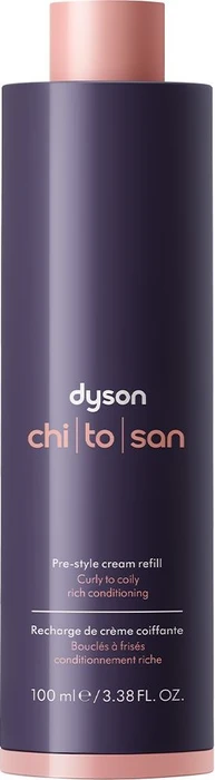 Dyson Chitosan Pre-Style Cream lockiges bis krauses Haar reichhaltige Pflege Refill, 100ml