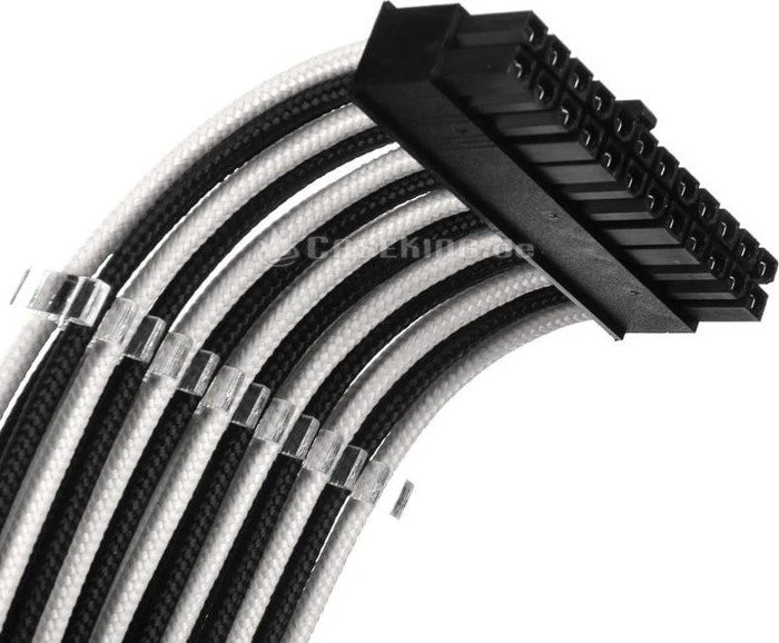Phanteks Verlängerungskabel Kit für Netzteile, schwarz/weiß, 500mm