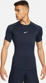 Nike Pro Funktionsshirt kurzarm obsidian/white (Herren)