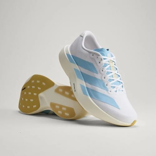 adidas Adizero Evo SL cloud white/clear blue/matte gold (Herren)
