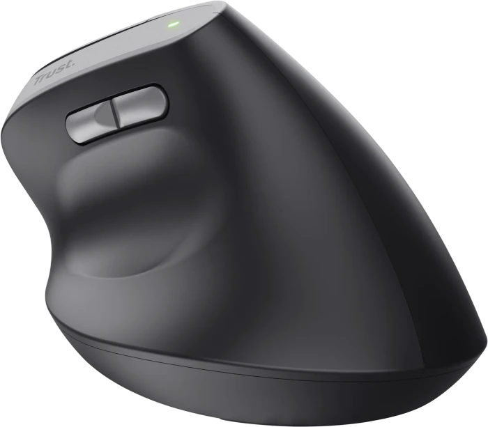 Trust Yuno Ergonomic Wireless Mouse schwarz, USB