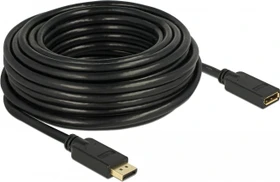 DeLOCK DisplayPort 1.2 Verlängerungskabel 4K 60Hz schwarz, 15m