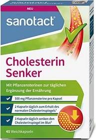 sanotact Cholesterin Senker Weichkapseln, 45 Stück