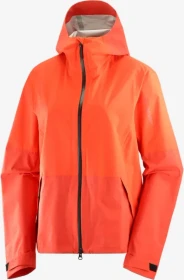 Salomon Outerpath 2.5L Funktionsjacke valiant poppy/cherry tomato (Damen)