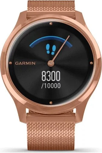 Garmin vivomove Luxe Aktivitäts-Tracker rose gold milanese/18k rose gold