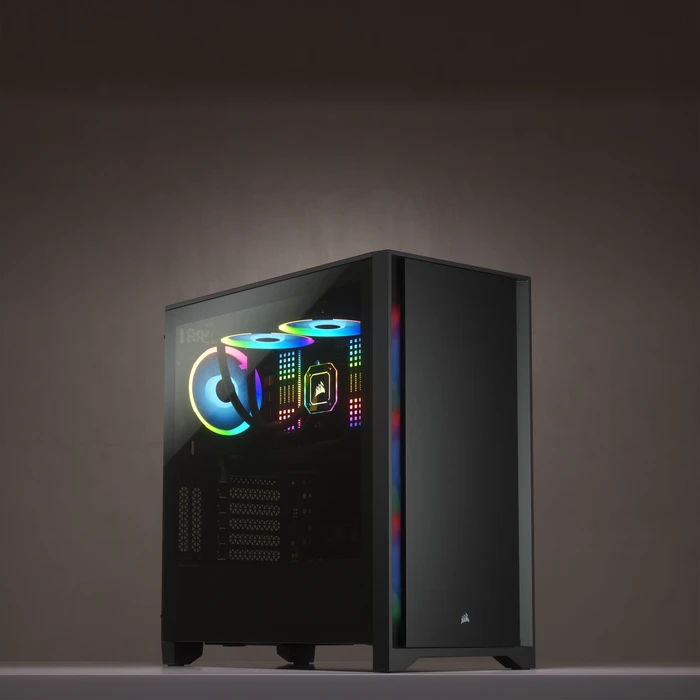 Corsair 4000D, schwarz, Glasfenster