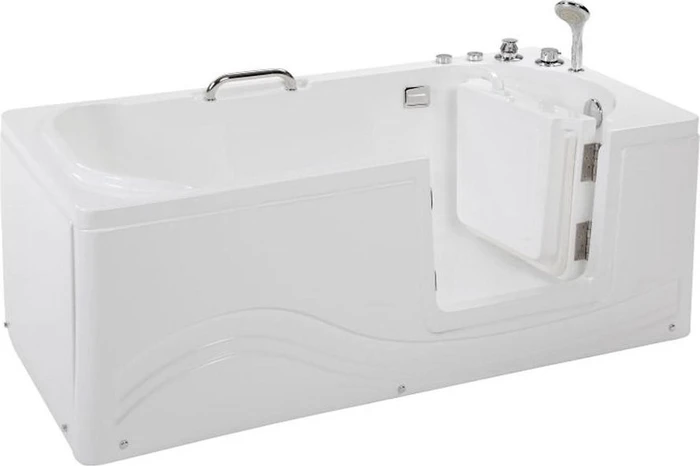 Home Deluxe Vital M Seniorenbadewanne liegend mit Whirlpoolfunktion 153x76cm, rechts