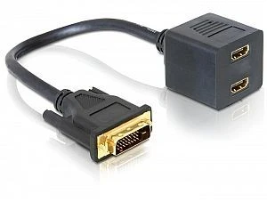 DeLOCK DVI [Stecker] auf 2x HDMI [Buchse] Adapter