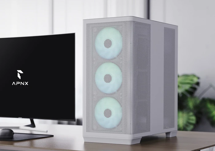 APNX Creator C1 White, weiß, Glasfenster