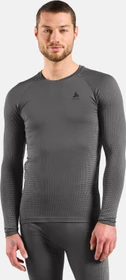 Odlo Performance Warm Baselayer Funktionsshirt langarm grey melange/black (Herren)