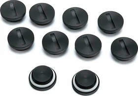 EK Water Blocks EK-PLUG G1/4" Acetal, schwarz, 10er-Pack