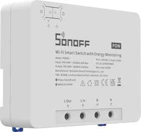 Sonoff POWR3 Smart Switch WiFi, 1-fach, 25A, Funk-Schaltaktor mit Strommessfunktion