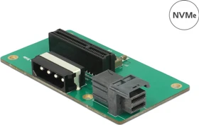 DeLOCK Mini SAS HD SFF-8643 auf NVMe Adapter mit Befestigungsplatte (62788)