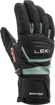 Leki Griffin 3D Skihandschuhe black/dusty green (Junior)
