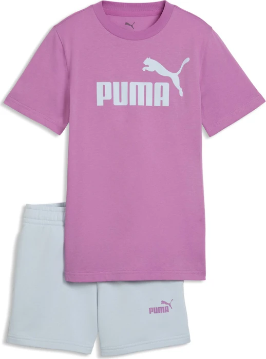 Puma Flaming Love T-Shirt and Shorts Set mauve pop (Junior)