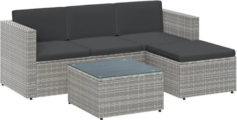 Songmics Lounge-Set grau, 3-tlg.