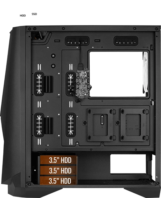 AeroCool Visor, Glasfenster