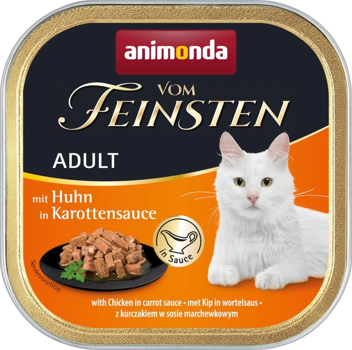 animonda Vom Feinsten Adult Huhn in Karottensauce, 600g (6x 100g)