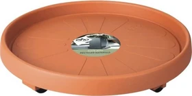Elho Universal Planttaxi Blumentopfuntersetzer mit Rollen rund 40cm terracotta
