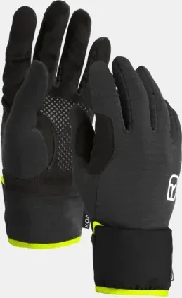 Ortovox Fleece Grid Cover Skihandschuhe black raven