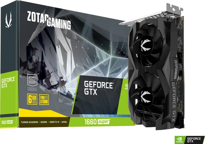 Zotac Gaming GeForce GTX 1660 SUPER Twin Fan, 6GB GDDR6, HDMI, 3x DP