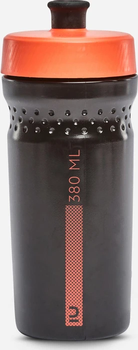 BTWIN Fahrrad Trinkflasche 380ml schwarz/koralle
