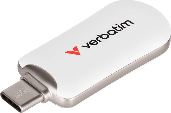 Verbatim Plectra 64GB weiß, USB-C, USB 3.2 Gen 1×1